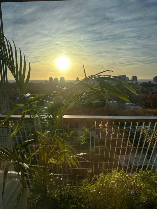 Amanecer desde el balcón